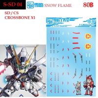 ดีคอลน้ำ [SNOW FLAME] SSD 04 s SSD CROSSBONE X1 WATER DECAL SSD04 SD 04 SD04