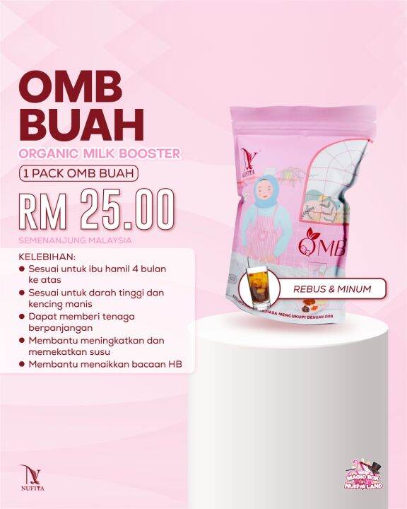 OMB BUAH KERING tambah susu badan / ibu hamil by Nufiya | Lazada