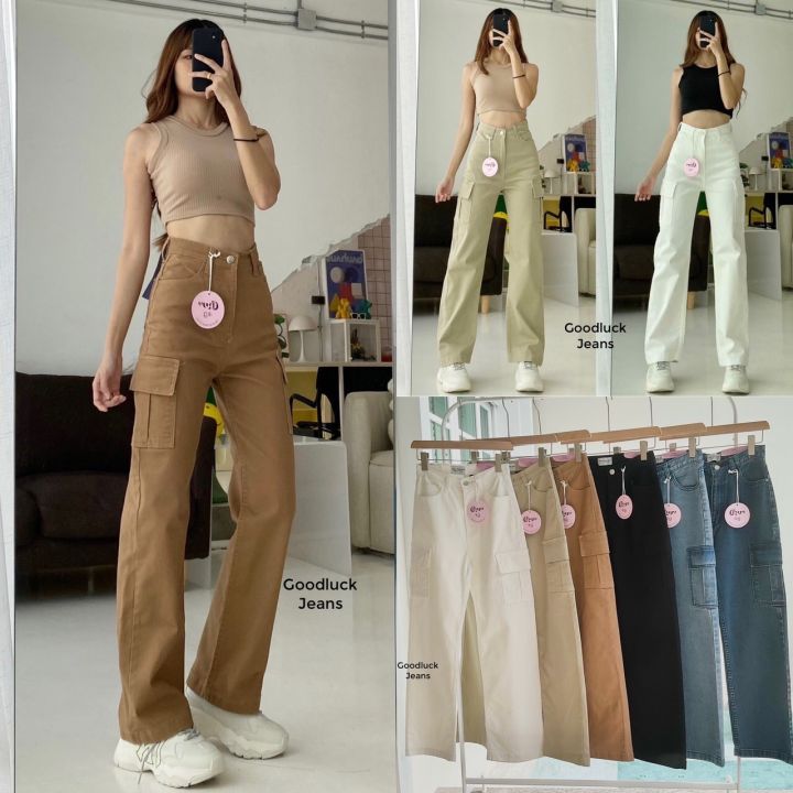 instock-cargo-jeans-y2k-กางเกงขากระบอกดีเทลกระเป๋าข้าง-chuu-5kg-พร้อมส่ง6สีค่ะ-size-s-m-l-xl