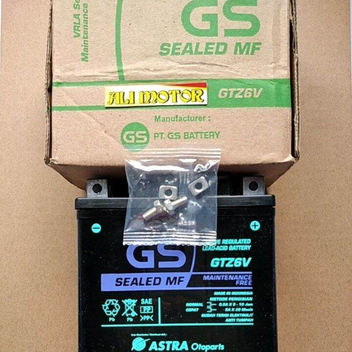 Aki GTZ6V 12v5Ah vario 125 150 beat esp scoopy esp vario esp (endling