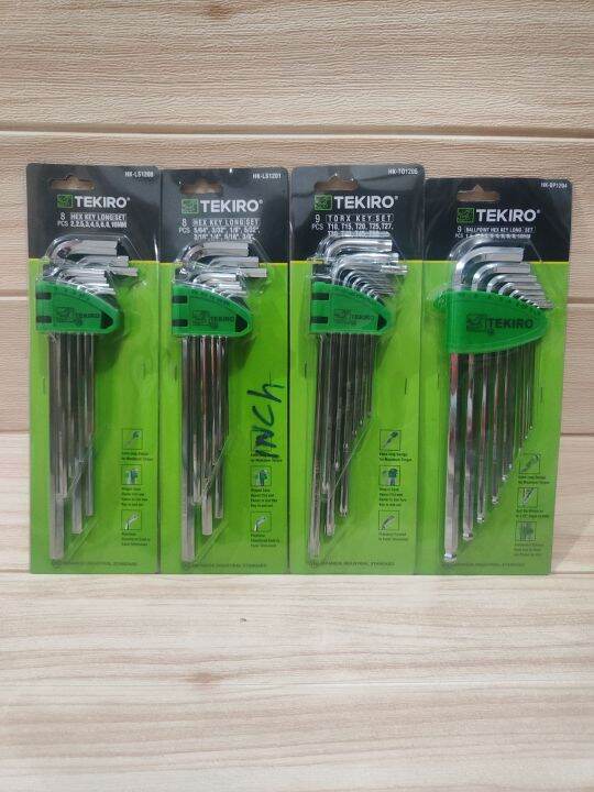 Kunci L Tekiro Set Panjang Hex Key Long Torx Key Set Ballpoint Kunci L Tekiro Inch Hk Ls Set