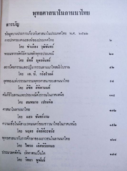 พุทธศาสนาในลานนาไทย-พิมพ์-2521-เล่มใหญ่-หนา-192-หน้า-โปรดอ่านสารบัญเนื้อหา