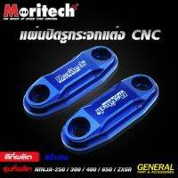 แผ่นปิดรูกระจกแต่ง CNC สีน้ำเงิน(Moritech)สำหรับรุ่น : NINJA-250 / 300 / 400 อะไหล่แต่งเกรดพรีเมียมโดย Moritech