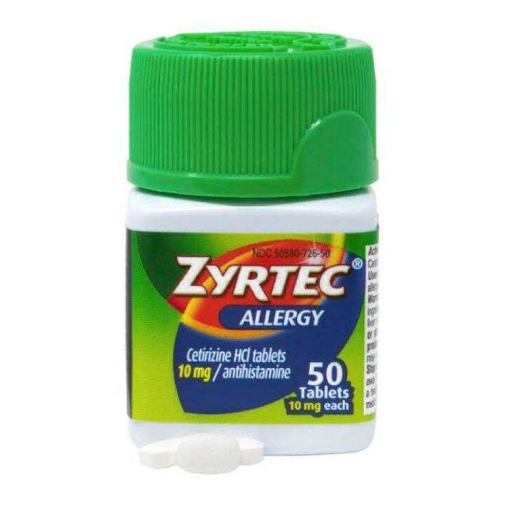 ZyRTEC 50 Tablets พร้อมส่ง!!! Lazada.co.th