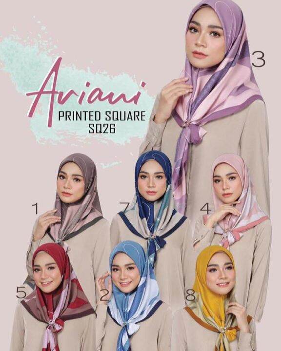 ARIANI SQUARE TUDUNG BAWAL SATIN SILK | Lazada