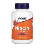 Now Niacin 500 mg 100 capsules vitamin b 3 บี 3