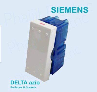 สวิทช์ทางเดียว (1way switch,single pole) SIEMENS รุ่น DELTA azio 5TA9 850-OPB01 16A/250V Pearl White