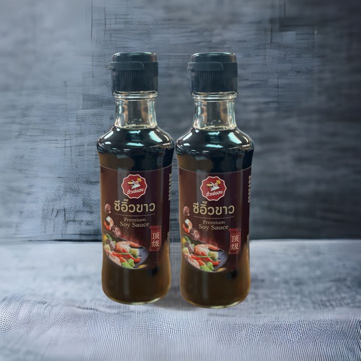 แพ็ค-2-ขวด-ซีอิ้วขาวฮั่วเซ่งฮง-สูตรดั้งเดิม-ฝาดำ-huasenghong-original-soy-sauce-ปริมาณ-220-g-ซอสปรุงรส-ซีอิ๊วขาว