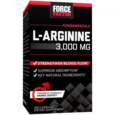 Force Factor L-Arginine 3000mg 150 Capsules