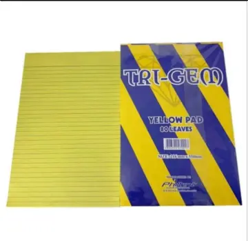 Yellow Pad Paper, Legal Pad, Gum-Top, One Pad, approx 80Sheets