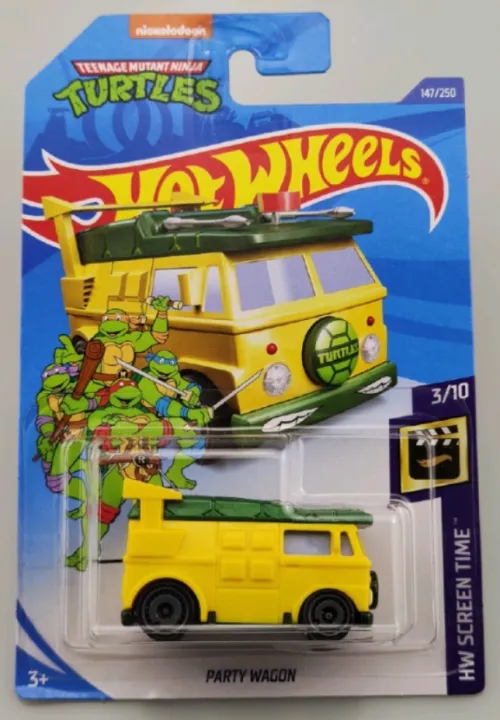 Hot Wheels Teenage Mutant Ninja Turtles Party Wagon (screen Time) 1:64 