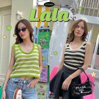 FLAT2112 FF0300 : LALA KNITTED TANK TOP เสื้อไหมพรมลายทาง แขนกุด คอกลม