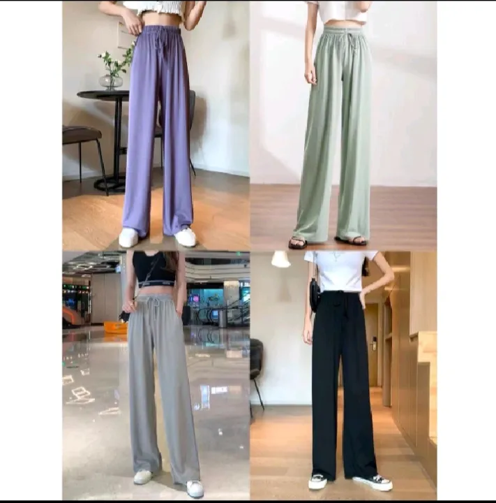 KOREAN STYLE COTTON SILK SQUARE PANTS | Lazada PH