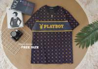 พร้อมส่ง ? เสื้อยืดเพย์บอย playboy งานผ้าพิมพ์ลาย งานจริงสวยมากแกร