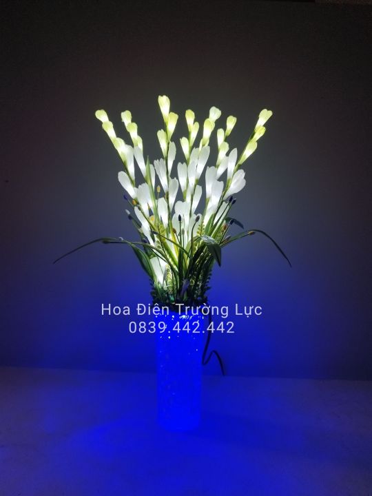 Hoa Giả -Huệ Có Đèn Trang Trí Bàn Thờ Cao 50 cm | Lazada.vn