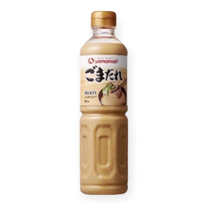 ซอสงา-500-ml-งาคั่วบด-sesame-sauce-yamamori-ยามาโมริ-น้ำจิ้มชาบู-สุกี้ญี่ปุ่น-น้ำสลัดงางาขาว