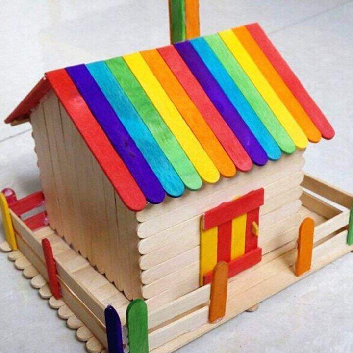 50pcs-colored-wood-craft-popsicle-sticks-for-diy-art-crafts-kids-hand-crafts-diy-making-funnycreative-handicraft