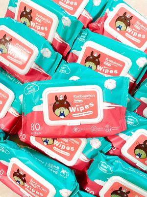 ทิชชูเปียก baby wipes (ห่อ80แผ่น)