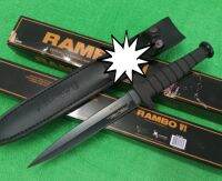 มีดยาว อุปกรณ์เดินป่า มีดปลายเรียว RAMBO 6) FRlST (2 คม) ยาว (34cm) พร้อมซองหนัง มีดอเนกประสงค์ เหมาะกับการเดินป่า สินค้าพร้อมส่ง