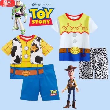 Toy Story Cowboy Woody Cosplay Costume Kids Boys Halloween Carnival  Roleplay Party Fancy Dress Up Jumpsuit Bodysuit Mask Hat Set Birthday Gift