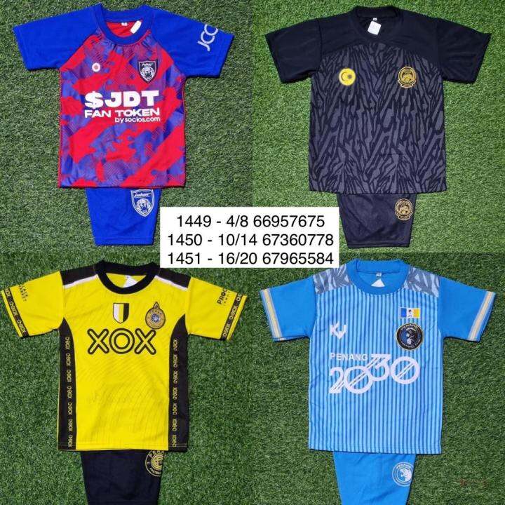 KIDS SET JERSEY NEGERI MALAYSIA LIGA SUPER FOOTBALL CLUB / BAJU BUDAK