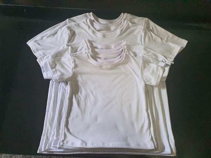 Cotton spandex white tshirt Lazada PH
