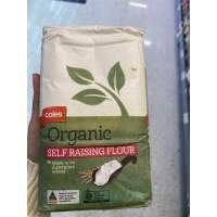 Coles Organic Self Raising Flour 1 Kg. แป้งผสมผงฟู ตรา โคลส์