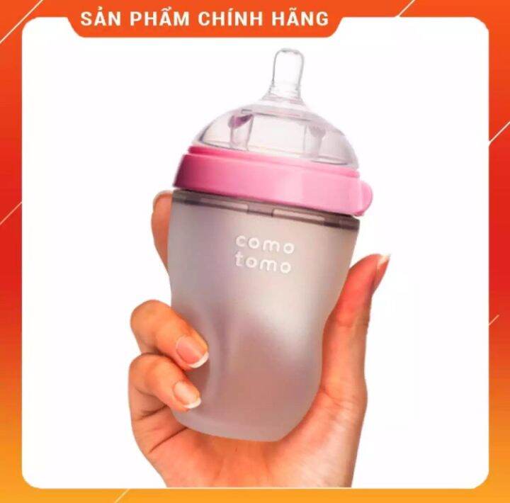 Bình Sữa Comotomo Siêu Mềm 250Ml Màu Hồng Cho Bé | Lazada.Vn