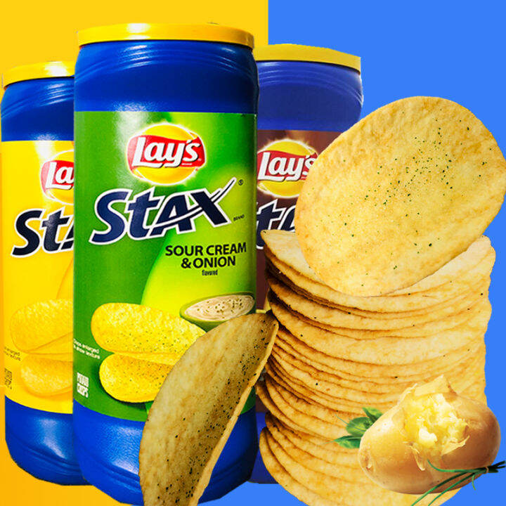Mexico Imported Lays Lay's Stax Unlimited Barrel Cheese Original Flavor