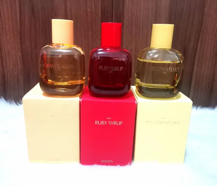 Zara Yellow Velvet/ Orange Honey / Ruby Syrup Perfume Decant (2ml