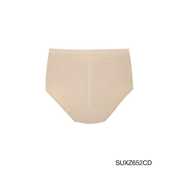 sabina-กางเกงชั้นใน-seamless-fit-ทรง-half-waist-รุ่น-panty-zone-รหัส-suxz652-สีเนื้อเข้ม-และสีดำ-ขนาดฟรีไซต์