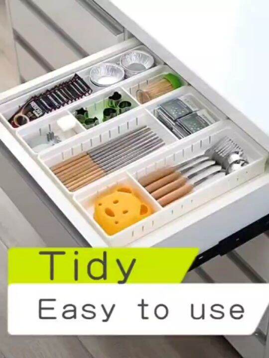 Activebae Adjustable Desk Drawer Organizer Dividers Storage