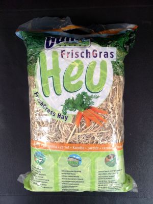หญ้าบันนี่เนเจอร์  Bunny Nature HEU Freshgrass hay carrot 500g