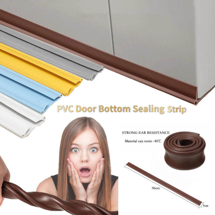 PVC Door Bottom Seal Soft Waterproof Seal Strip Draught Excluder