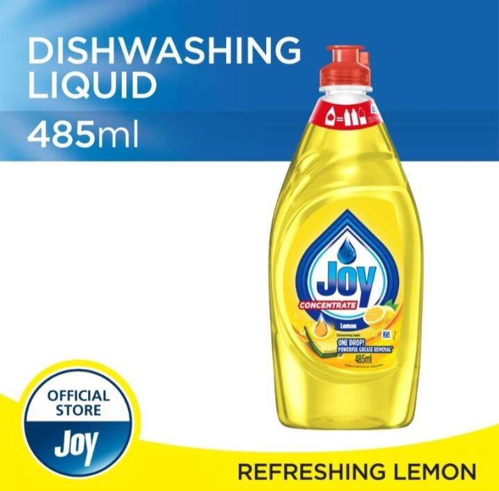 Beng kee🔥 Joy Kitchen Dishwash Liquid Bottle lemon (485ml)sabun cuci ...