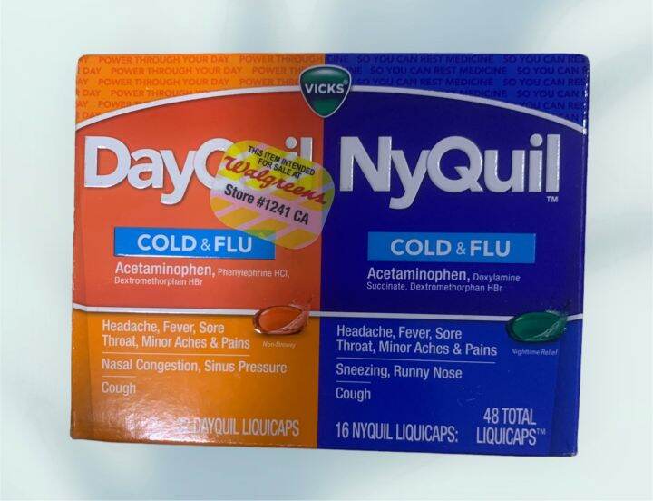 Vicks DayQuil and NyQuil Combo Pack, Cold & Flu Medicine, Powerful