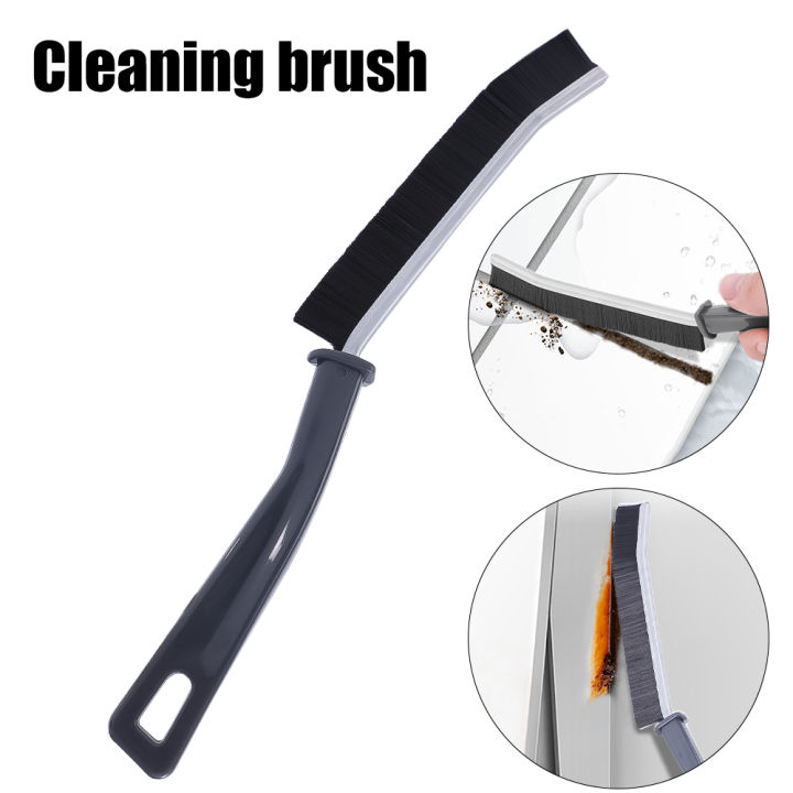 Free Shipping】Dead-end Deep Cleaner Multi-purpose Window Cove Scrubbing  Tool Tile Dirt Thin Brush Household Crevice Cleaning Brush Long Handle