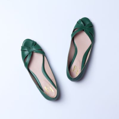 LALANTA BUTTERFLY GREEN รองเท้าส้น 1.5 เซนติเมตร