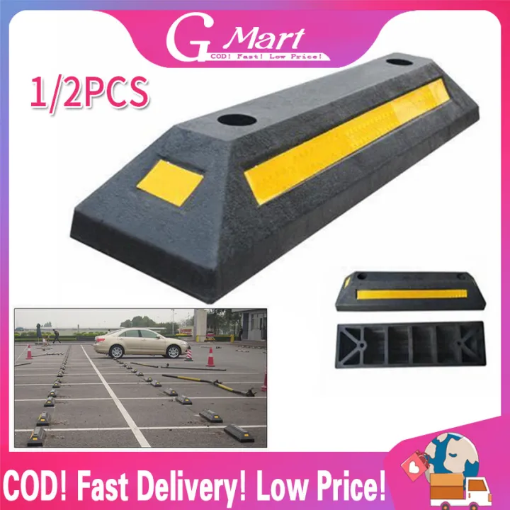 Car Wheel Chock Heavy Duty Antislip Stopper Curbs Auto Wheel Fixed