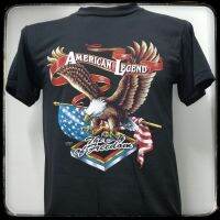 เสื้อ3d เสื้อฮาเลย์ Amrican​ Legend ผ้า​บาง​50