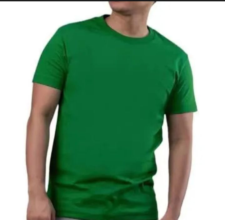 Plain Emerald green T-shirt Unisex.Spqndex Cotton | Lazada PH