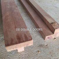 DD DOUBLE DOORS มือจับไม้สัก สี่เหลี่ยม โมเดิร์น กว้าง4นิ้ว เลือกความยาวได้