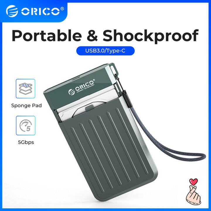 Orico 2.5 inch HDD Case External Hard Drive Case USB C 6Gbps HDD Case