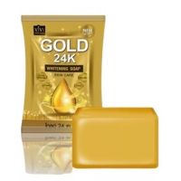 พร้อมส่ง !! สบู่ทองคำ Vivi Gold 24K Whitening Soap บำรุงผิวใส (ใช้ได้ทั้งหน้า และ ผิวกาย)