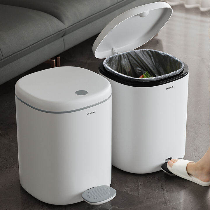 Trash Bin Household Toilet Kitchen Living Room with Lid Bedroom Large ...