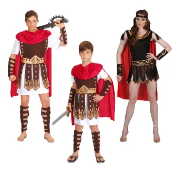 Ancient Greek Roman Gladiator Costume Medieval Roman Soldier Costume For  Adult Men Halloween Carnival Party Fancy Dress Cosplay