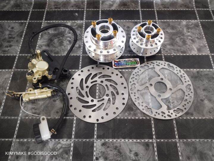 hub set with rear disc brake conversion kit for raider j / smash