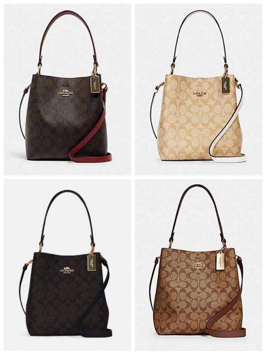 กระเป๋าทรงถังcoach งานแท้ outlet CACH SMALL TOWN BUCKET BAG IN