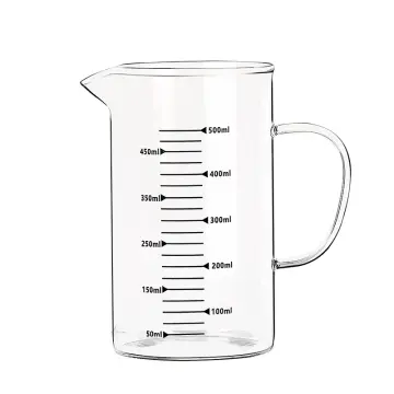 Large Glass Measuring Cup With Measurements - Heat Resistant For