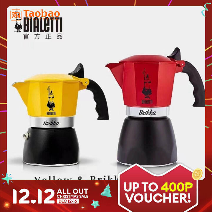 Official Authentic Products Bialetti Bialetti Double Valve Moka Pot